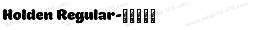 Holden Regular字体转换